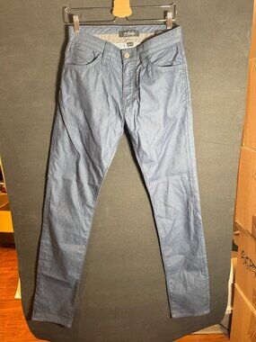 34 Heritage Pants Mens 30x34 Dark Blue Mid-Rise Straight Chino Herringbone NWT